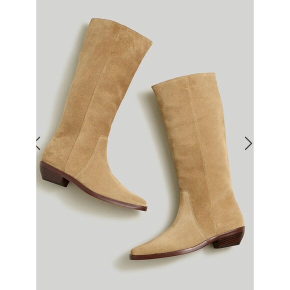 NewMadewell $298 The Antoine Tall Boot in Suede Maple Seed Size 11 NN035 - Picture 1 of 9